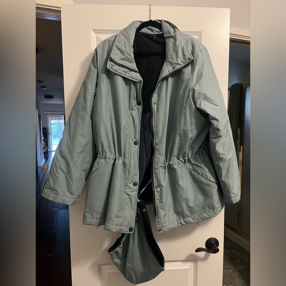 Blair Rain Jacket with Detachable Hood Sz XXL Light Blue - Picture 2 of 3